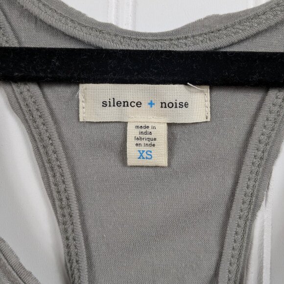 2 for $30 Silence & Noise Grey Beaded Embroidered tank Mini Dress XS - Picture 5 of 9
